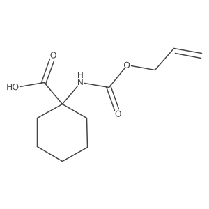1-(((Allyloxy)carbonyl)amino)cyclohexanecarboxylic acid结构式