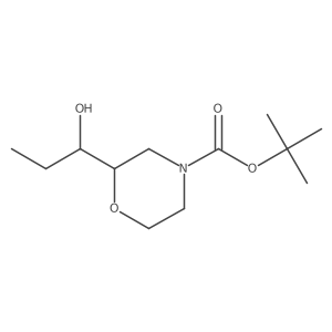 Tert-butyl 2-(1-hydroxypropyl)morpholine-4-carboxylate Structure