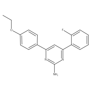 4-(4-Ethoxyphenyl)-6-(2-fluorophenyl)pyrimidin-2-amine结构式