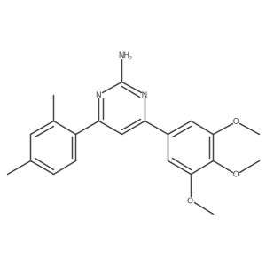4-(2,4-Dimethylphenyl)-6-(3,4,5-trimethoxyphenyl)pyrimidin-2-amine结构式