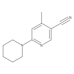 4-Methyl-6-(piperidin-1-yl)nicotinonitrile结构式
