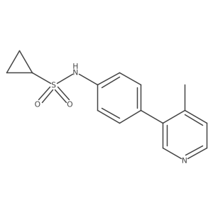 N-[4-(4-methylpyridin-3-yl)phenyl]cyclopropanesulfonamide Structure