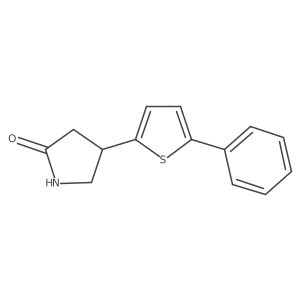 4-(5-Phenylthiophen-2-yl)pyrrolidin-2-one结构式