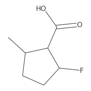 2-Fluoro-5-methylcyclopentane-1-carboxylic acid Structure