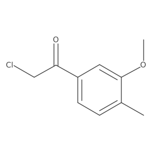 2-Chloro-1-(3-methoxy-4-methylphenyl)ethanone结构式