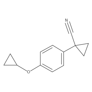 1-[4-(Cyclopropyloxy)phenyl]cyclopropanecarbonitrile结构式