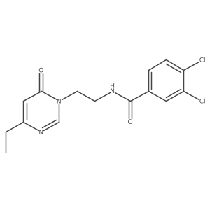 3,4-dichloro-N-(2-(4-ethyl-6-oxopyrimidin-1(6H)-yl)ethyl)benzamide Structure