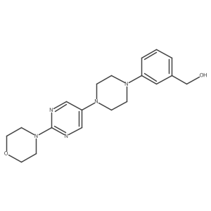 3-[4-[2-(4-Morpholinyl)-5-pyrimidinyl]-1-piperazinyl]benzenemethanol Structure