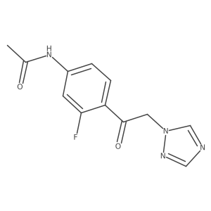 N-[3-Fluoro-4-[2-(1H-1,2,4-triazol-1-yl)acetyl]phenyl]acetamide结构式