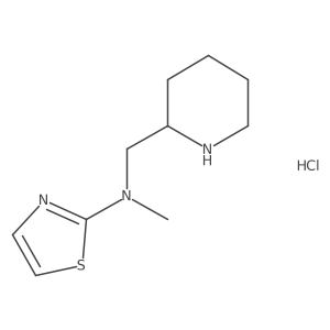 N-methyl-N-(piperidin-2-ylmethyl)thiazol-2-amine hydrochloride Structure