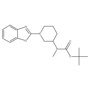 Tert-butyl (1-(benzo[d]oxazol-2-yl)piperidin-3-yl)(methyl)carbamate Structure