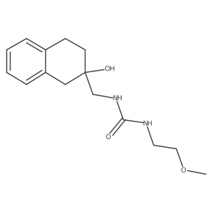 1-((2-Hydroxy-1,2,3,4-tetrahydronaphthalen-2-yl)methyl)-3-(2-methoxyethyl)urea结构式