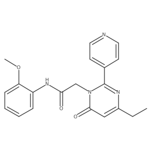 2-(4-ethyl-6-oxo-2-(pyridin-4-yl)pyrimidin-1(6H)-yl)-N-(2-methoxyphenyl)acetamide Structure