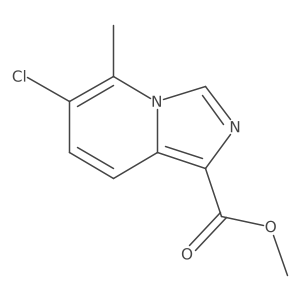 Imidazo[1,5-a]pyridine-1-carboxylic acid, 6-chloro-5-methyl-, methyl ester结构式