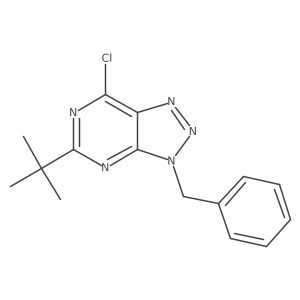 3-Benzyl-5-tert-butyl-7-chloro-triazolo[4,5-d]pyrimidine Structure