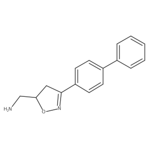(3-([1,1'-Biphenyl]-4-yl)-4,5-dihydroisoxazol-5-yl)methanamine结构式