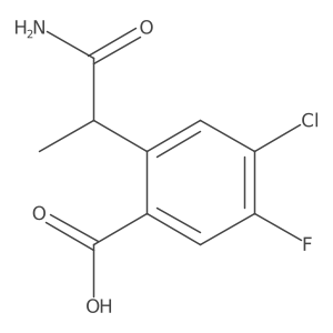 4-Chloro-5-fluoro-2-(propionamide)benzoic acid结构式