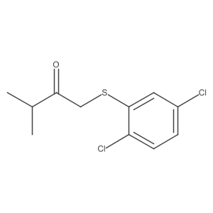 1-((2,5-Dichlorophenyl)thio)-3-methylbutan-2-one结构式