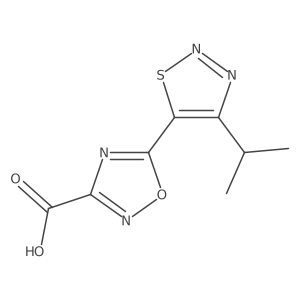 5-[4-(Propan-2-yl)-1,2,3-thiadiazol-5-yl]-1,2,4-oxadiazole-3-carboxylic acid Structure