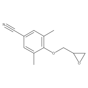 3,5-Dimethyl-4-[(oxiran-2-yl)methoxy]benzonitrile Structure