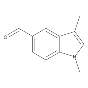 1,3-Dimethyl-1H-indole-5-carbaldehyde结构式