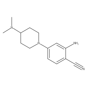 2-Amino-4-[4-(dimethylamino)piperidin-1-yl]benzonitrile结构式