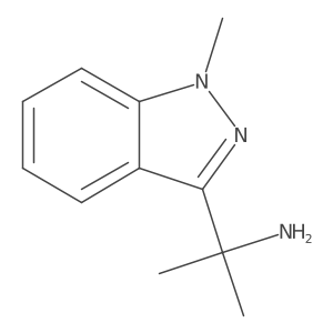 2-(1-methyl-1H-indazol-3-yl)propan-2-amine结构式