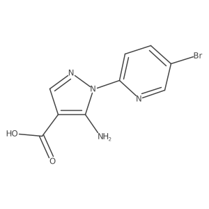 5-amino-1-(5-bromopyridin-2-yl)-1H-pyrazole-4-carboxylic acid Structure
