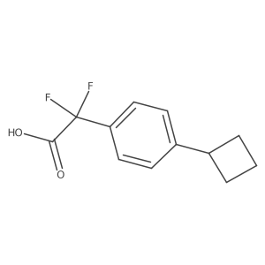 2-(4-Cyclobutylphenyl)-2,2-difluoroacetic acid结构式