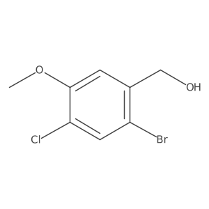(2-Bromo-4-chloro-5-methoxyphenyl)methanol Structure