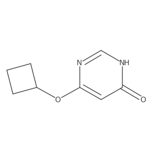 6-Cyclobutoxypyrimidin-4(3H)-one结构式