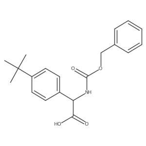 2-{[(Benzyloxy)carbonyl]amino}-2-(4-tert-butylphenyl)acetic acid结构式