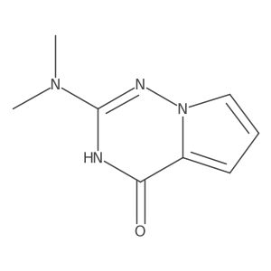 2-(Dimethylamino)pyrrolo[2,1-f][1,2,4]triazin-4(3H)-one结构式