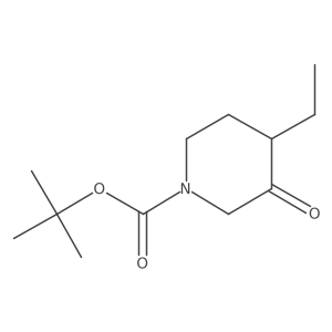Tert-butyl 4-ethyl-3-oxopiperidine-1-carboxylate Structure