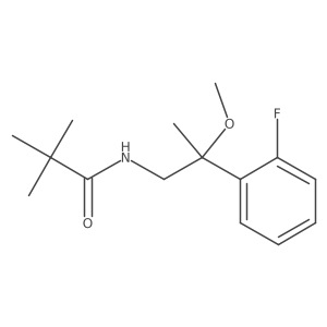 N-(2-(2-fluorophenyl)-2-methoxypropyl)pivalamide Structure