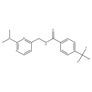 N-((2-(dimethylamino)pyrimidin-4-yl)methyl)-4-(trifluoromethyl)benzamide Structure