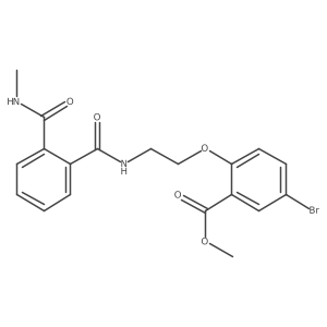 Methyl 5-bromo-2-[2-[[2-(methylcarbamoyl)benzoyl]amino]ethoxy]benzoate Structure