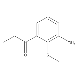 1-(3-Amino-2-(methylthio)phenyl)propan-1-one结构式