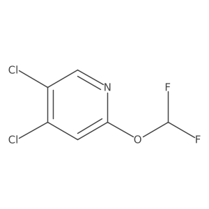 4,5-Dichloro-2-(difluoromethoxy)pyridine结构式