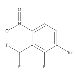 Benzene, 1-bromo-3-(difluoromethyl)-2-fluoro-4-nitro- Structure