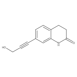3,4-Dihydro-7-(3-hydroxy-1-propyn-1-yl)-2(1H)-quinolinone结构式