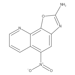 5-Nitro-[1,3]oxazolo[4,5-H]quinolin-2-amine Structure