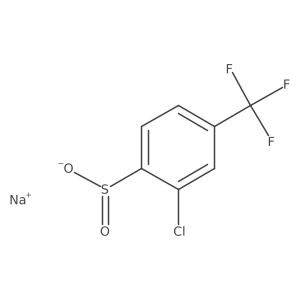 2-Chloro-4-(trifluoromethyl)benzenesulfinic acid sodium salt Structure