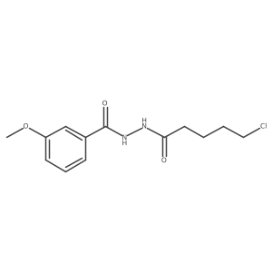 N'-(5-chloropentanoyl)-3-methoxybenzohydrazide结构式