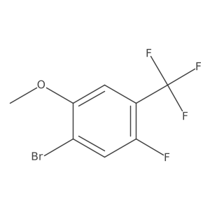 1-Bromo-5-fluoro-2-methoxy-4-(trifluoromethyl)benzene Structure