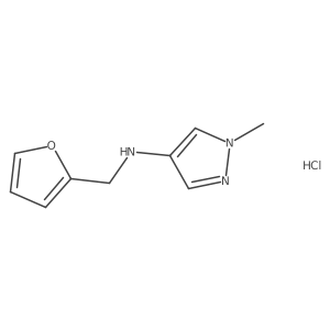 N-(2-Furylmethyl)-1-methyl-1H-pyrazol-4-amine Structure