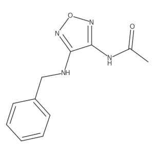 N-[4-[(Phenylmethyl)amino]-1,2,5-oxadiazol-3-yl]acetamide结构式