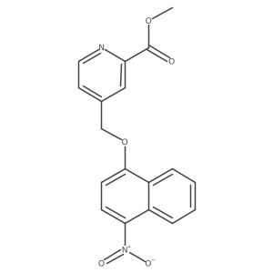 Methyl 4-[(4-nitronaphthalen-1-yl)oxymethyl]pyridine-2-carboxylate结构式