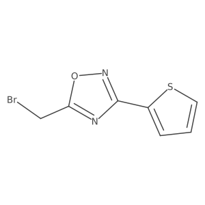 5-(Bromomethyl)-3-(2-thienyl)-1,2,4-oxadiazole结构式