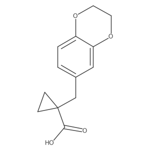 1-[(2,3-Dihydro-1,4-benzodioxin-6-yl)methyl]cyclopropane-1-carboxylic acid Structure